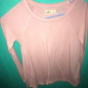 Pink Hollister long sleeve top